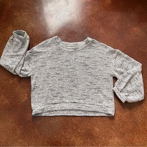 Texture and Thread by Madewell Woven Women's Cropped Sweater Sz L